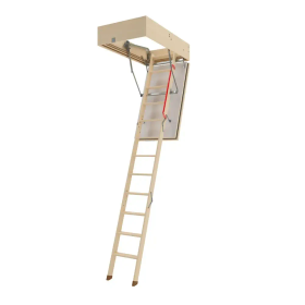 Schody strychowe drewniane ognioodporne LWF 60 Security Lock